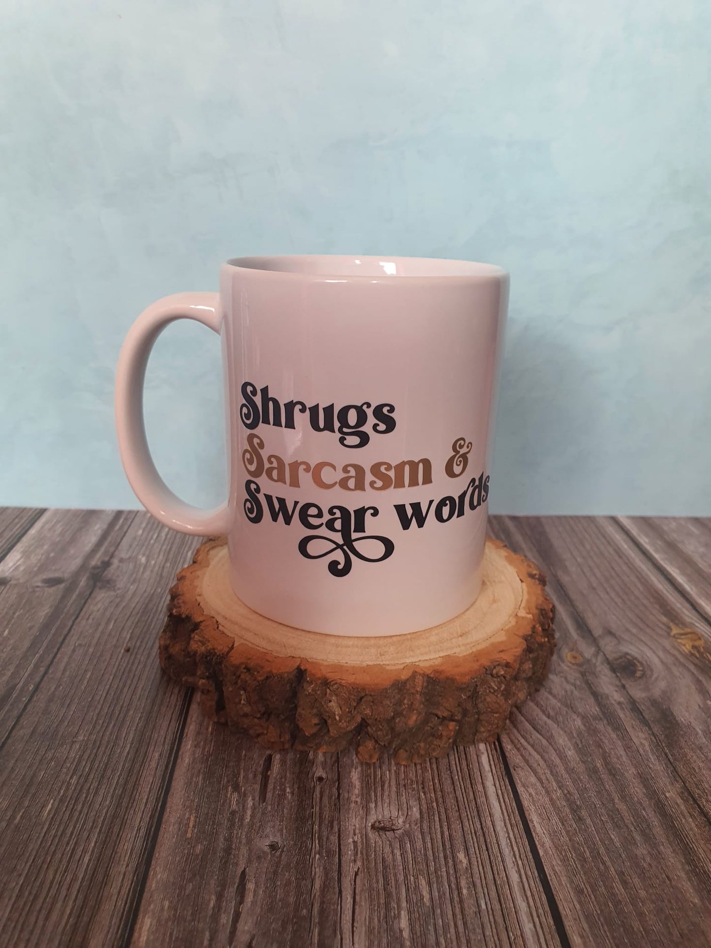 sarcasm and swear words mug