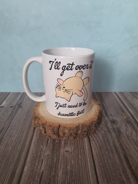 Dramatic cat mug