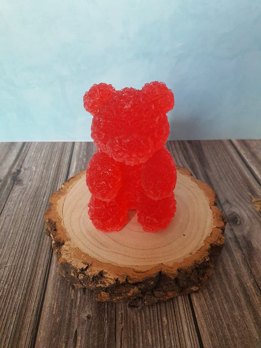 Rose scented soap rose bear