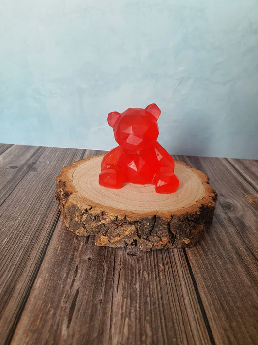 Rose scented Geometric soap bear